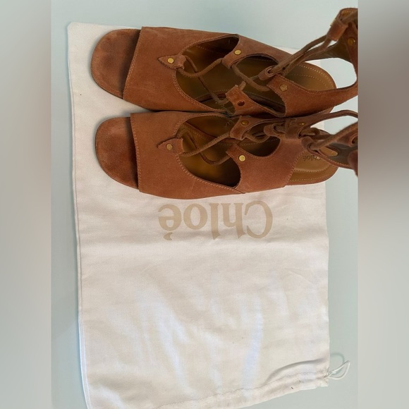 Chloe Suede Gladiator Sandals - Picture 4 of 4